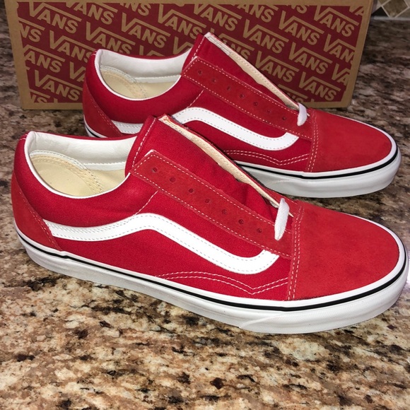 vans old skool racing red